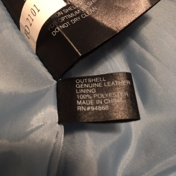 Ladies Blue Suede Leather Jacket   Size XL - Picture 9 of 16